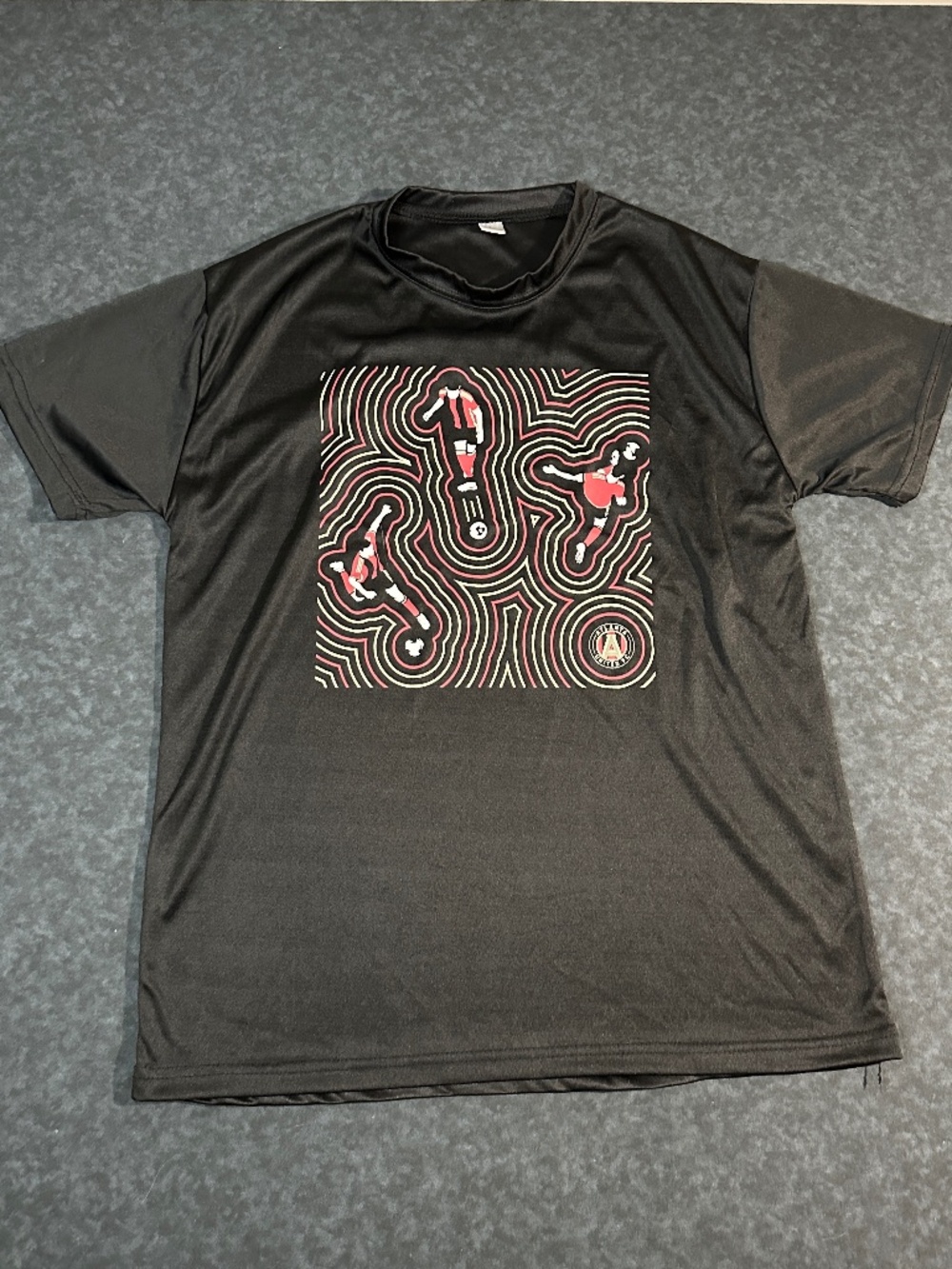 Atlanta United FC Black Performance Graphic Shirt Size Large